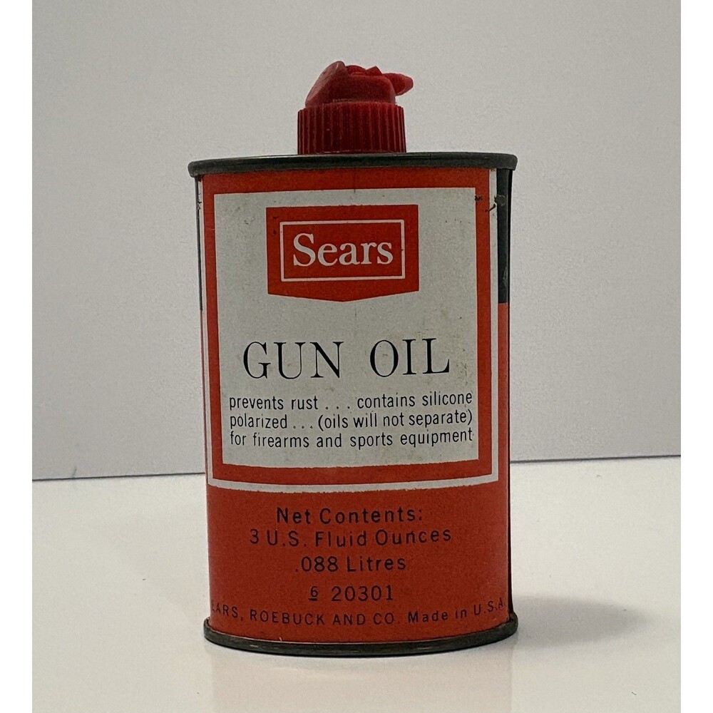 Vintage Advertising SEARS Brand Gun Oiler Automobilia Petroliana